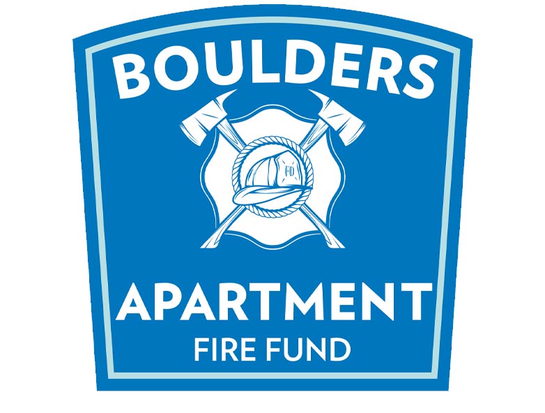 Special shield with firefighting symbole representing the new special fund set up in Lubbock to help victims of apartment complex fire.