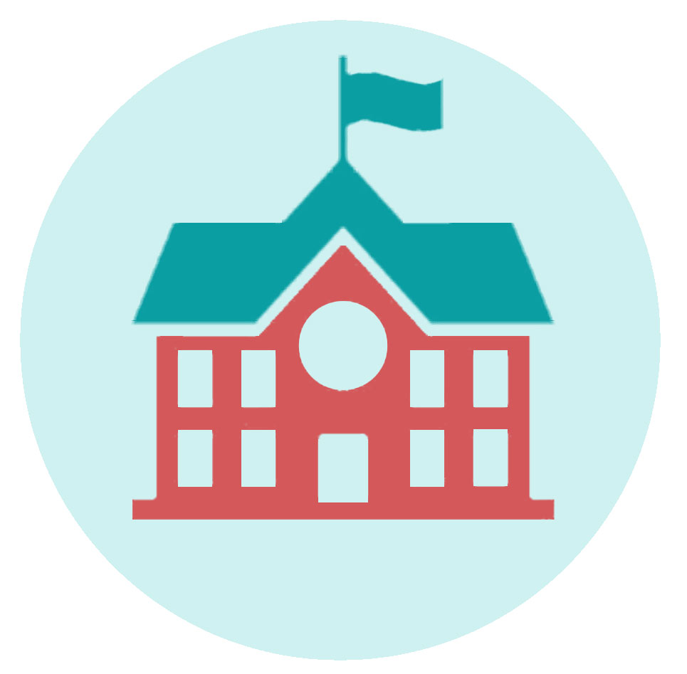 School house icon, representing support for the Banzai Financial Educational initiative.
