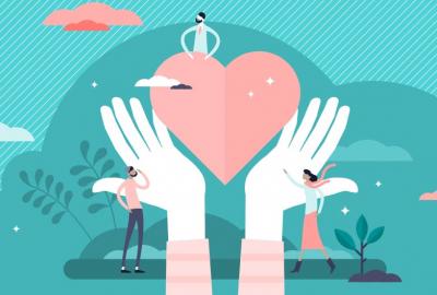 Image depicting hands and heart, symbolizing The ALLIANCE Credit Union Foundation's care and concern for the community. 